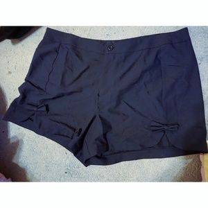 Forever 21 navy bow shorts